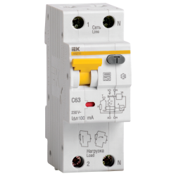 Автоматический выключатель дифференциального тока АВДТ 32 C 63А 100мА - фото - 1