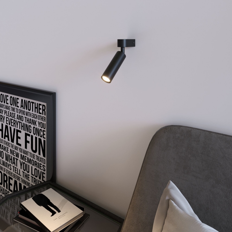 Настенный светодиодный светильник в стиле лофт 20143/1 LED черный - фото - 4