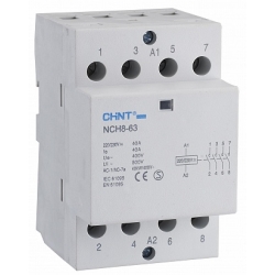 Модульный контактор NCH8-20/40 20А 4НО АС 220В 50Гц - фото - 1